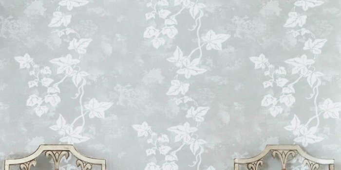 768x1279 'Ivy' Contemporary, Traditional Wallpaper in Aged Grey