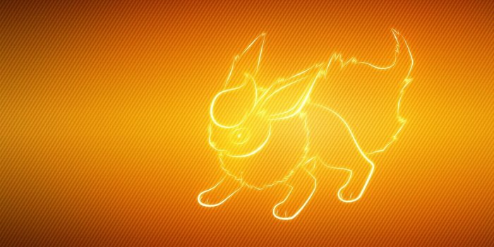 1280x1024 Download wallpaper 1280x1024 tail, animal, shape, pokemon, flareon