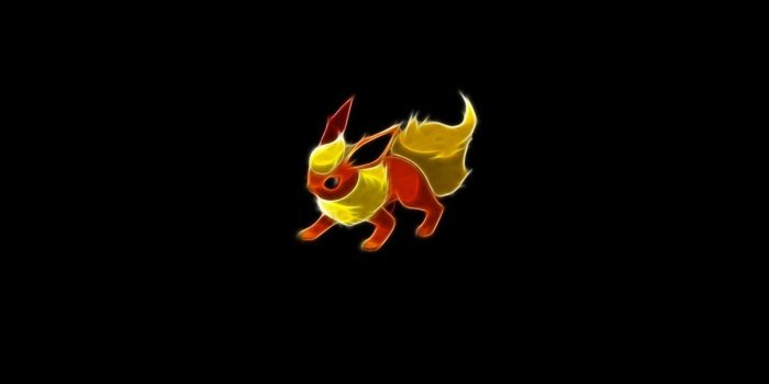 1200x675 pokemon flareon black background 1920x1080 wallpaper High Quality