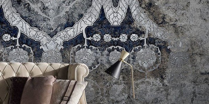 800x1080 Midcentury Grunge - Contemporary wallpaper by Idea Murale