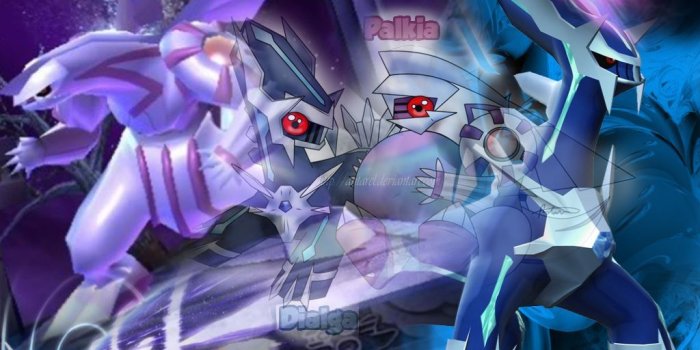 1024x768 Pokemon Wallpapers Dialga Palkia