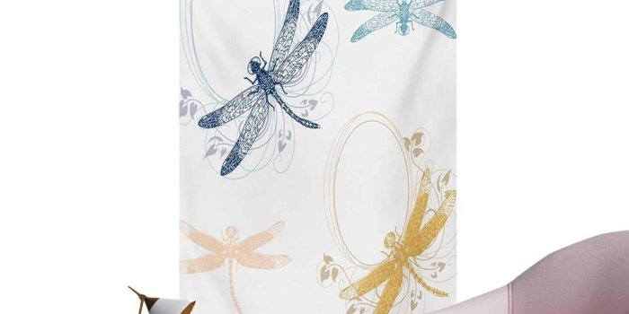 1000x1000 Amazon.com: Anzhutwelve Dragonfly Wallpaper Floral Spring Bugs Wings