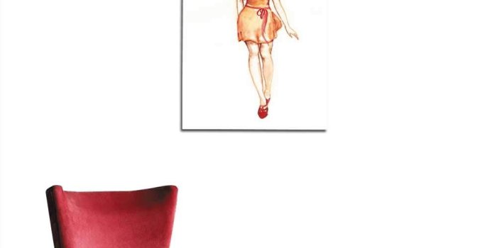 1000x1000 Amazon.com: longbuyer Wallpaper Watercolor Fashion Girl with Orange