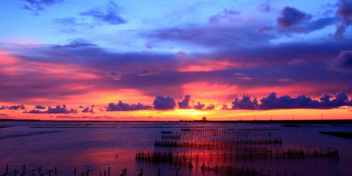 2560x1600 Sunset in the empty harbour wallpaper - Nature wallpapers - #20946