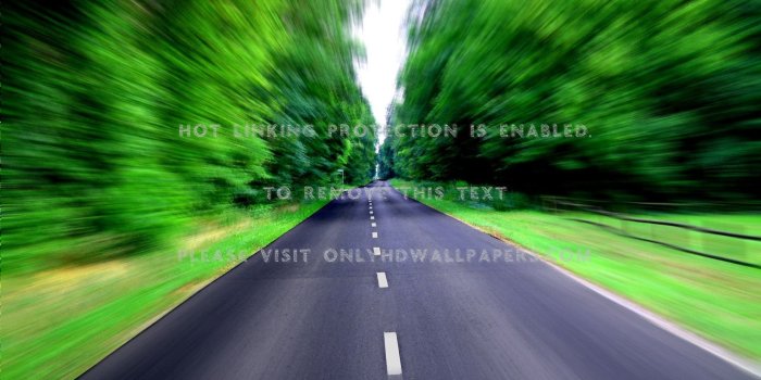 1680x1260 road Speed converge Trees