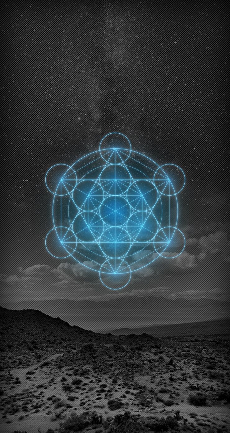 740x1390 Metatron's Cube - Wallpaper (FREE) - ios7 iPhone - Zuvuya Circuit
