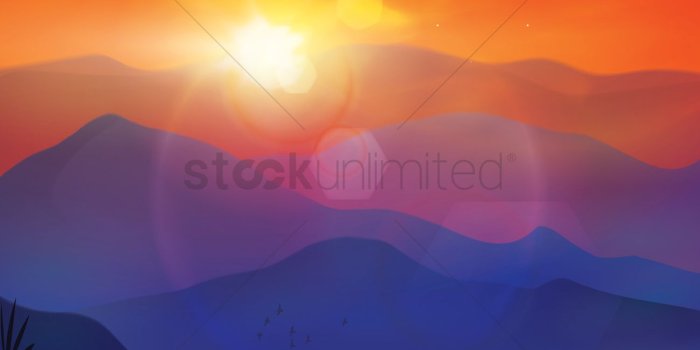 1300x1300 Scenic wallpaper Vector Image - 1807221 | StockUnlimited