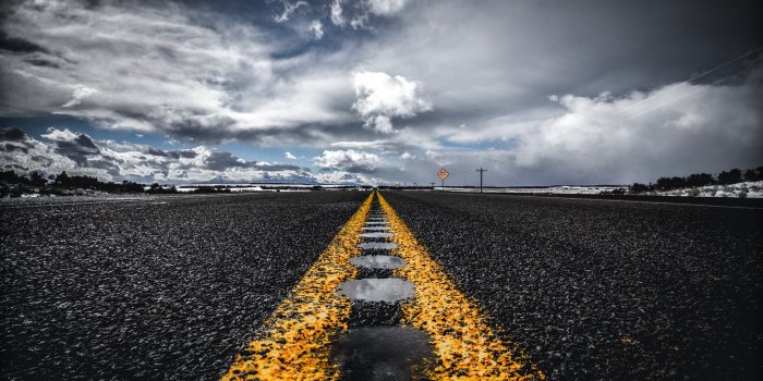 1920x1200 Download wallpaper 1920x1200 road, marking, horizon, asphalt