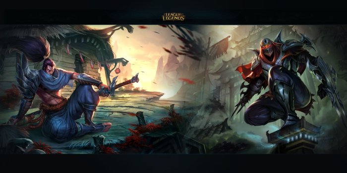 1920x1080 Yasuo vs Zed HD Wallpaper | 1920x1080 | ID:46710