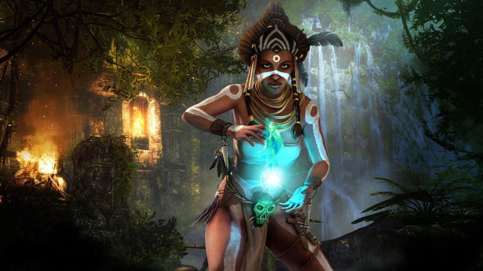 1920x1080 brunettes, video games, PC, wizards, voodoo, Risen, games, Risen 2