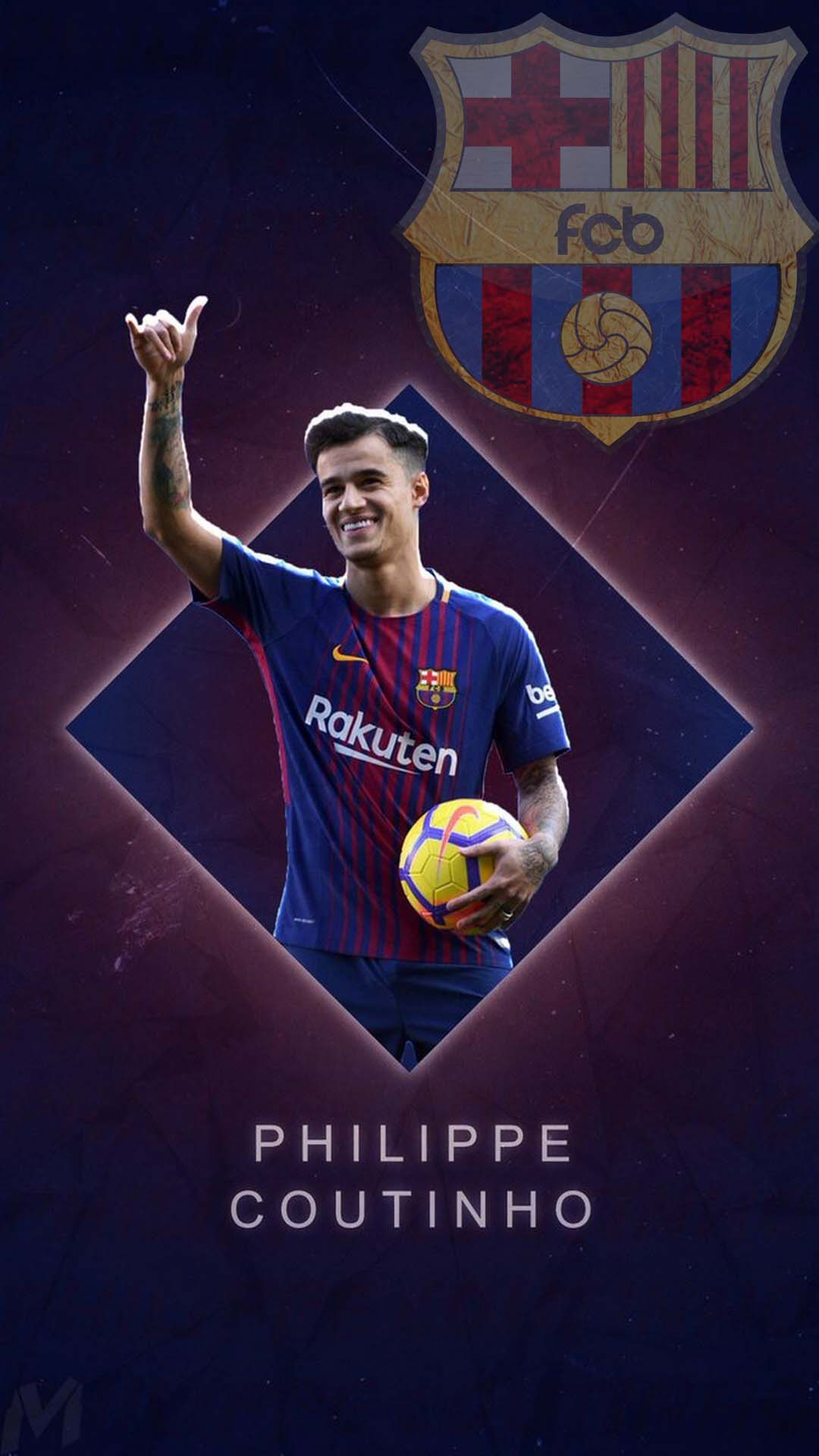 1080x1920 Coutinho Barcelona Wallpaper For Android - 2019 Android Wallpapers