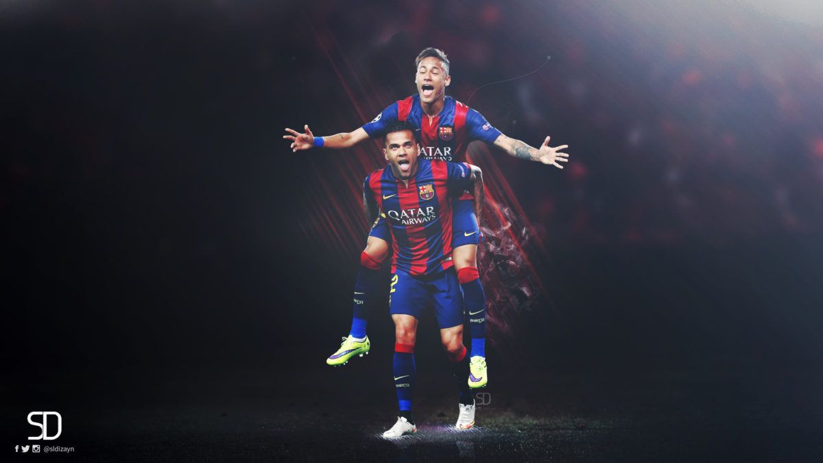 1200x675 Dani Alves Neymar FC Barcelona Wallpaper