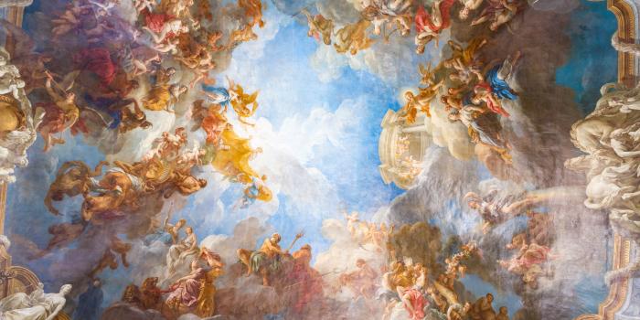 4800x3200 Ceiling painting of Palace Versailles - Custom Wallpaper