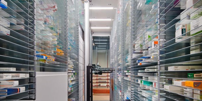 1460x1703 Studio Aisslinger's retro-futuristic pharmacy in Berlin | Wallpaper*