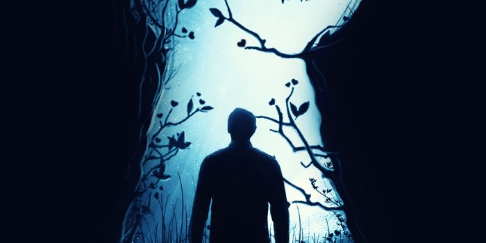 2560x1600 Download wallpaper 2560x1600 silhouette, keyhole, fantasy, art, dark