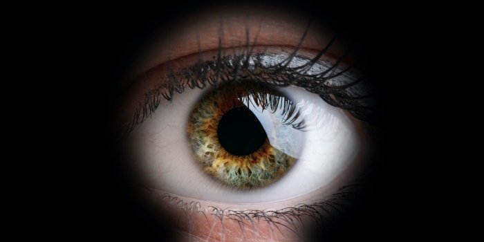 1332x850 Wallpaper green, eye, peeping, keyhole images for desktop, section
