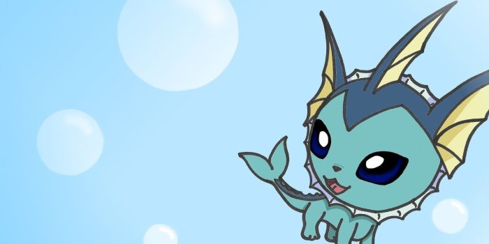 1599x1240 Free download Chibi Vaporeon Wallpaper by Flareonsk8r [1599x1240
