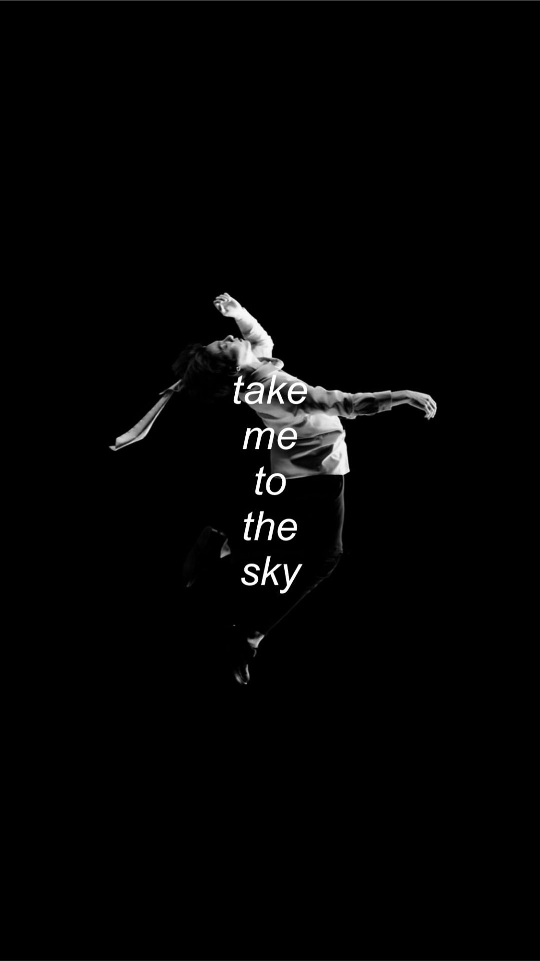 1079x1920 Take me to the sky.” Song: Interlude/Outro - Wings By: BTS