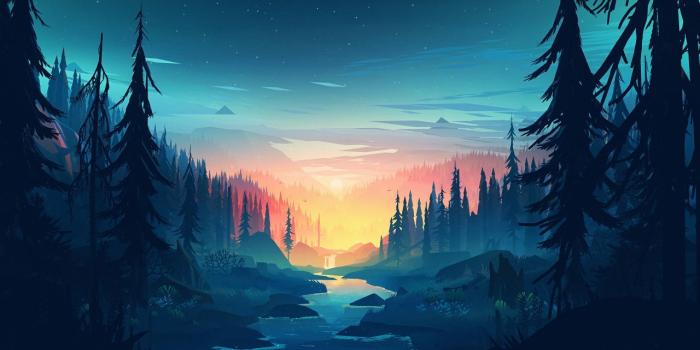 1280x720 Wallpaper Memory, Forest, Minimal, HD, Creative Graphics, #9101