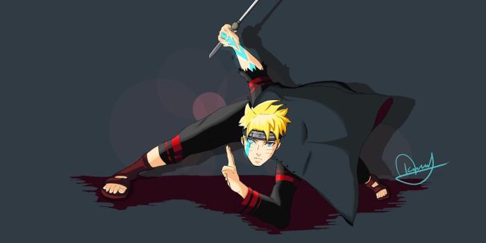 1332x850 Wallpaper sword, Naruto, ken, blade, ninja, shinobi, hitaiate, scar