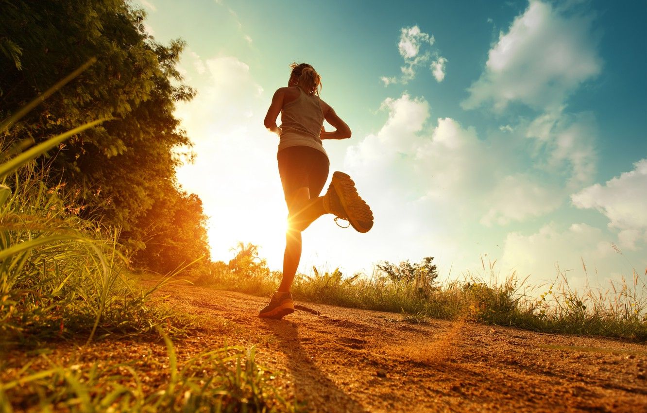 1332x850 Wallpaper girl, nature, sport, running, life, sun, run images for