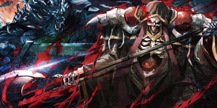 1366x768 Download 1366x768 Overlord Iii, Ainz Ooal Gown, Spear, Skull