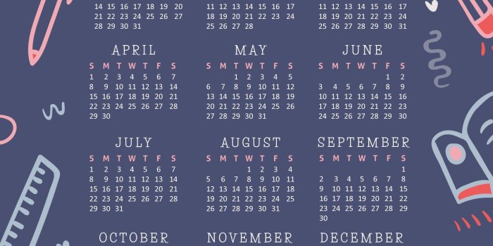 2000x2000 Calendar 2018 Wallpapers