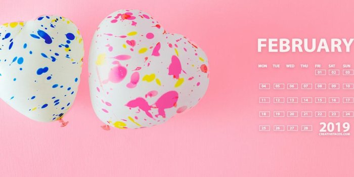 1066x800 Love February 2019 4K UHD Calendar Wallpaper by Faraz Ahmad on Dribbble