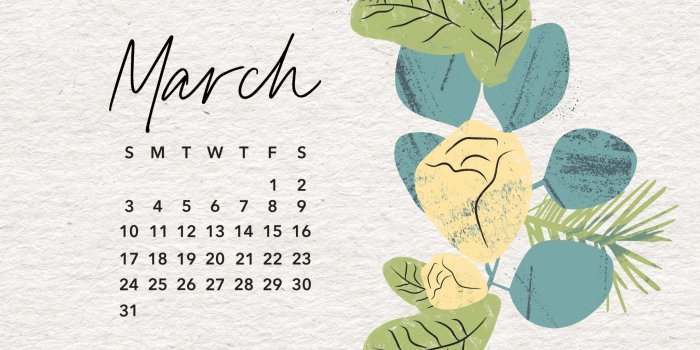 2048x1594 Free March 2019 Calendar Wallpaper
