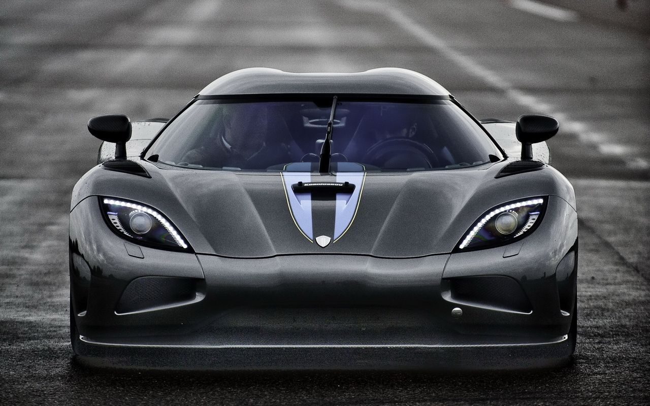 1280x800 1280x800 car, hypercar, koenigsegg, dark, agera, grey desktop