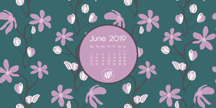 1920x1080 June 2019 free calendar wallpapers & printable planner, illustrated