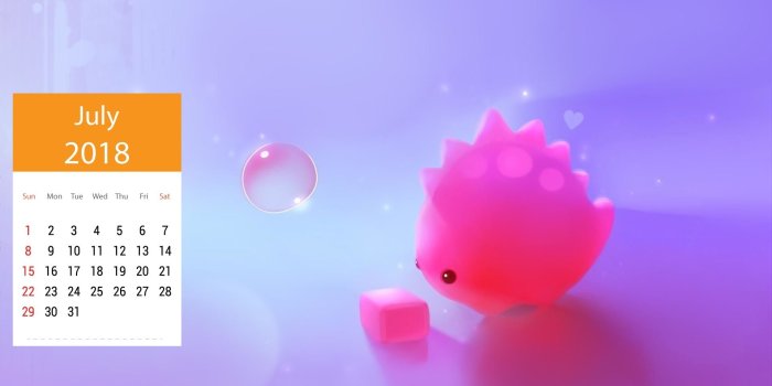 1920x1105 July 2018 Calendar Wallpapers For Desktop, iPhone, Android Phone