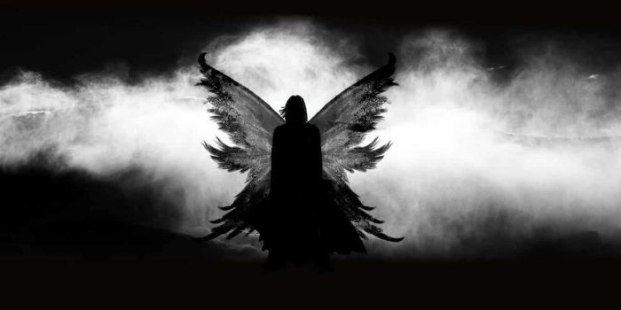 1280x800 wings silhouette harry potter grayscale severus snape 1280x800
