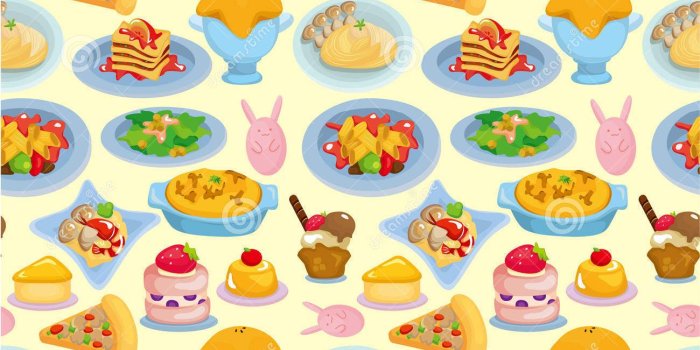 1300x1390 50+] Cartoon Food Wallpaper on WallpaperSafari
