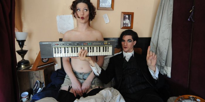 1920x1080 Download Wallpaper 1920x1080 the dresden dolls, girl, synthesizer