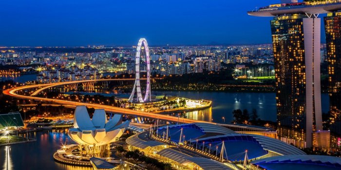 1920x1080 Singapore Flyer Night Wallpaper – Travel HD Wallpapers