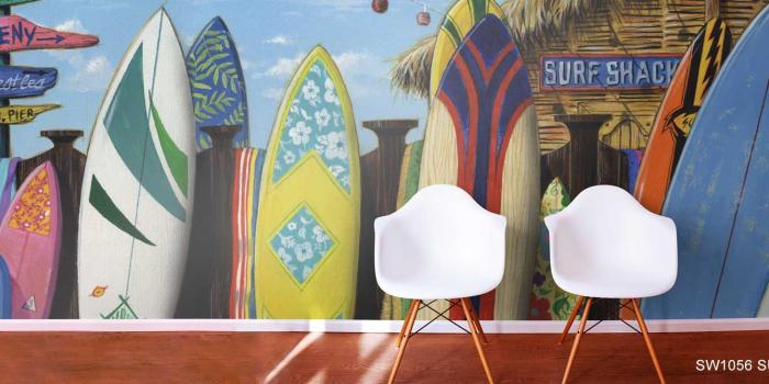 1700x670 Surf Wallpaper Murals |Vintage Surf Wallpaper | Murals Your Way