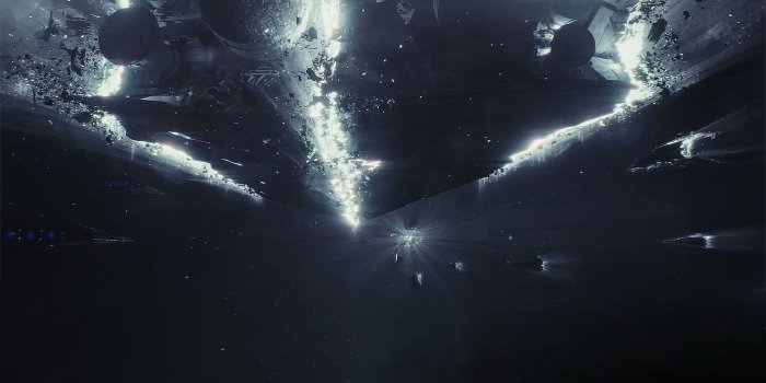 1920x1080 Star Wars: The Last Jedi - Lightspeed Crash Wallpaper [1920x1080