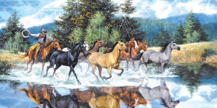 1024x768 The Last of the Wild Ones - 1000pc Jigsaw Puzzle by Sunsout (discon)