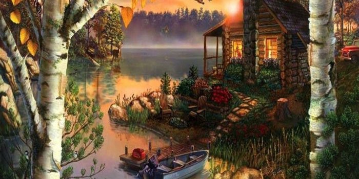 1024x768 Nature Light Colorful Color Fields Lake Outdoor Beautiful House Pond