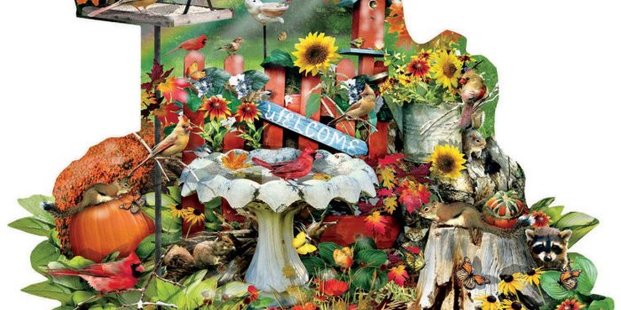 1024x768 Cardinals Public Bath - 1000pc Shaped Jigsaw Puzzle By Sunsout (discon)