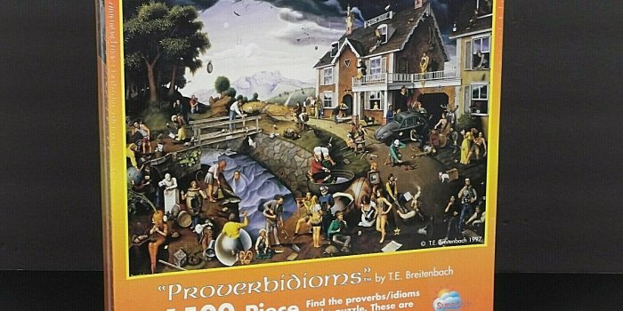 1600x1200 Proverbidioms Puzzle T.E. Breitenbach SunsOut 1500 Piece 24