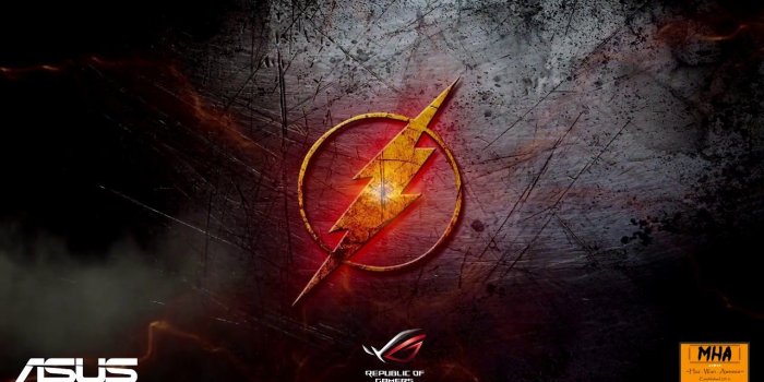1280x720 Wallpaper Engine The Flash CW with Theme Song and Asus ROG logo MK2