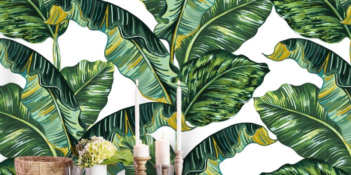 2048x2048 Removable Wallpaper | Peel and Stick Tropical Wallpaper | Self Adhesive  Palm Leaves Wallpaper | Botanical Wallpaper