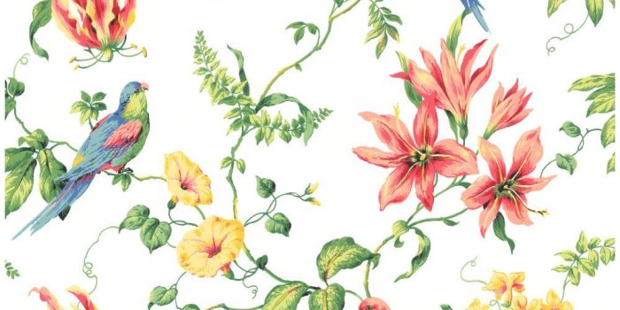 1000x1000 Casabella CJ2801 Tropical Floral Wallpaper