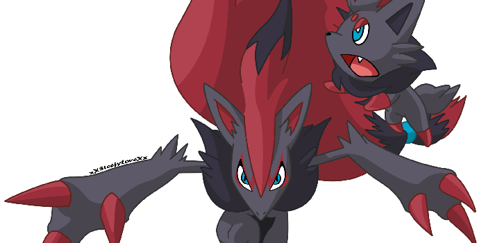 2220x1780 Free download Zoroark and Zorua Jump by xXSteefyLoveXx [2220x1780
