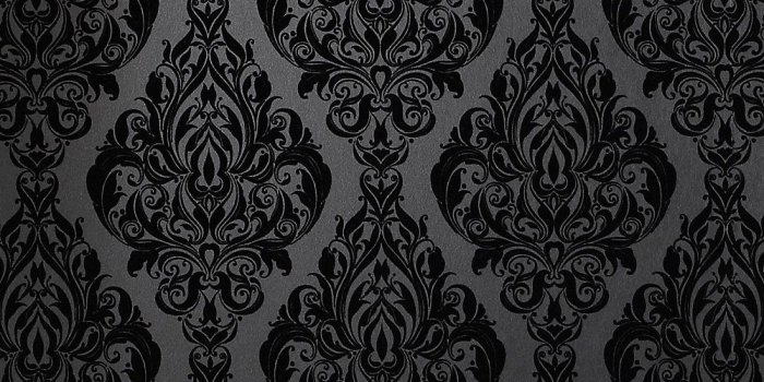 1000x1000 56 sq. ft. Kinky Vintage Black Wallpaper