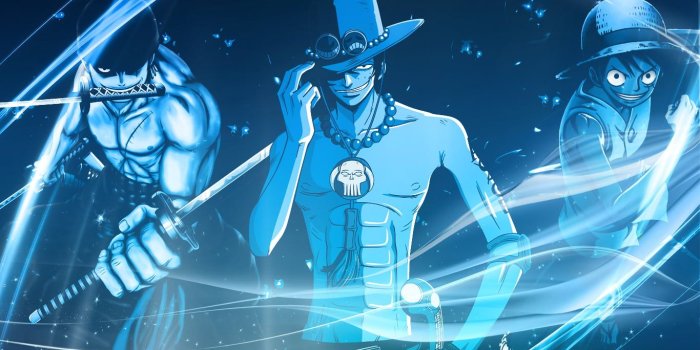 1366x768 One Piece Ace, Zoro, and Luffy digital wallpaper, One Piece, Monkey
