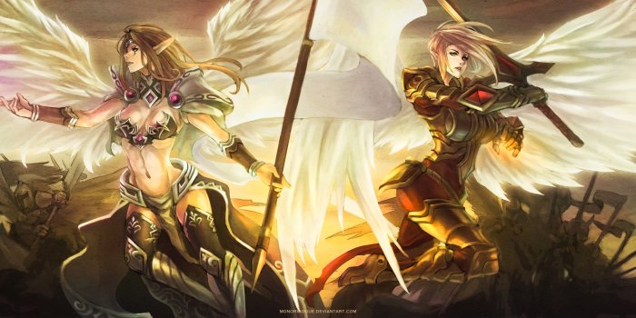 7113x2000 Kayle & Morgana | Wallpapers & Fan Arts | League Of Legends | LoL Stats