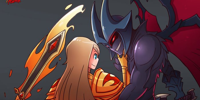1920x1145 Aatrox & Kayle By Lataedelan League Of Legends Artwork - Aatrox And